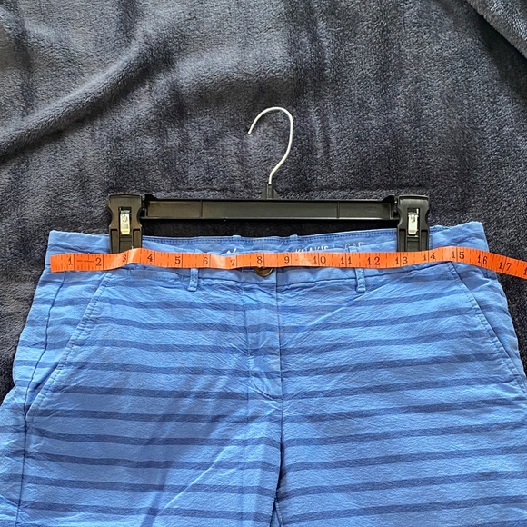 GAP Women's Blue Striped Straight Leg Pants - Picture 5 of 10